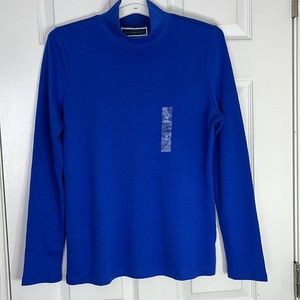 NWT: Karen Scott; Turtle-Neck, Cotton, Long-sleeves, Med